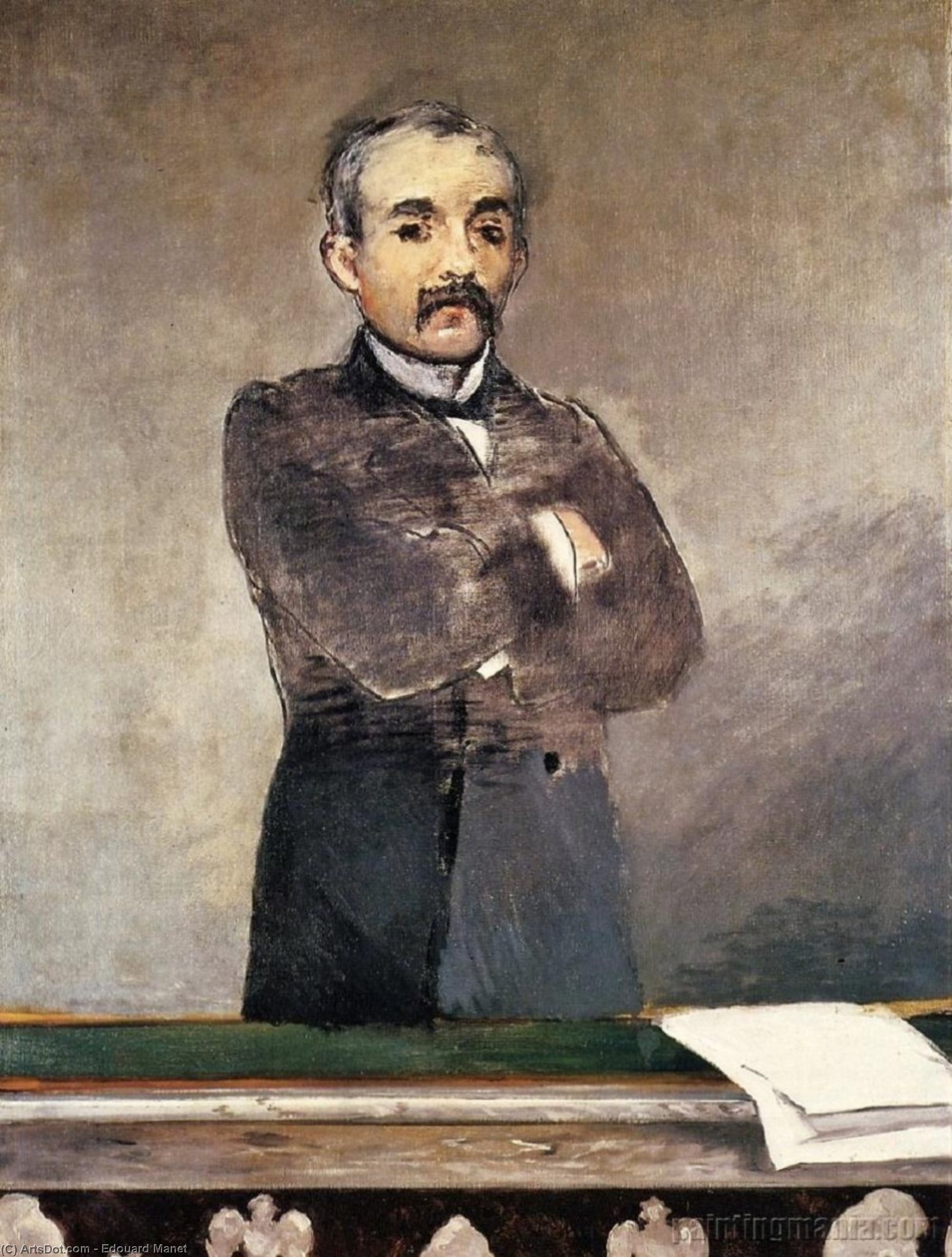 Portrait Of Clemenceau At The Tribune — Édouard Manet
