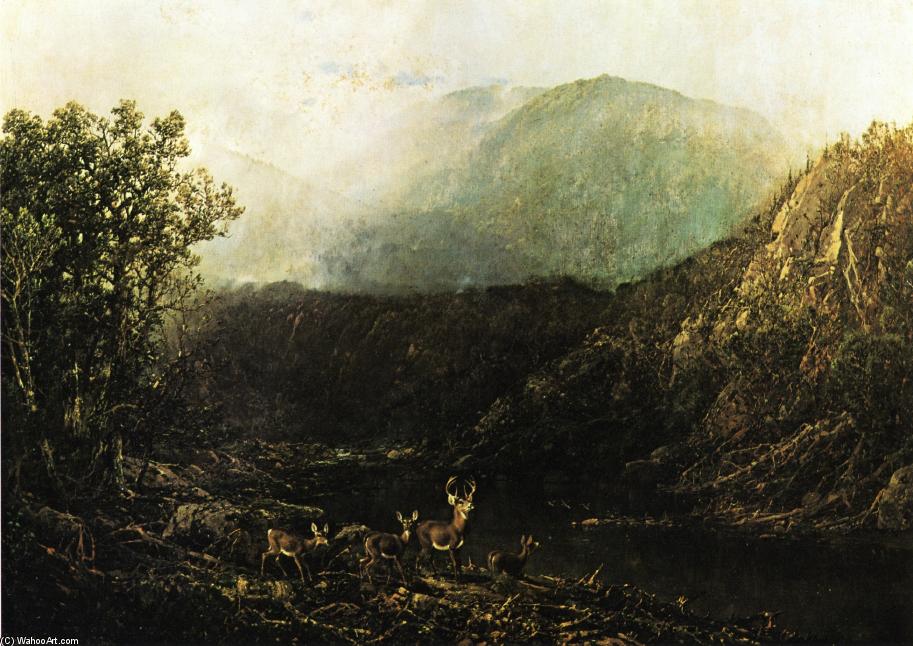 Deer In Landscape — William Louis Sonntag