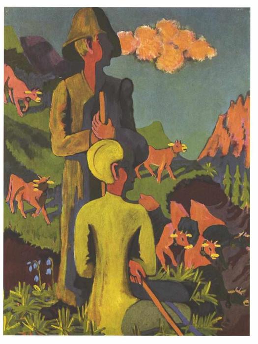Shepherd In The Evening — Ernst Ludwig Kirchner