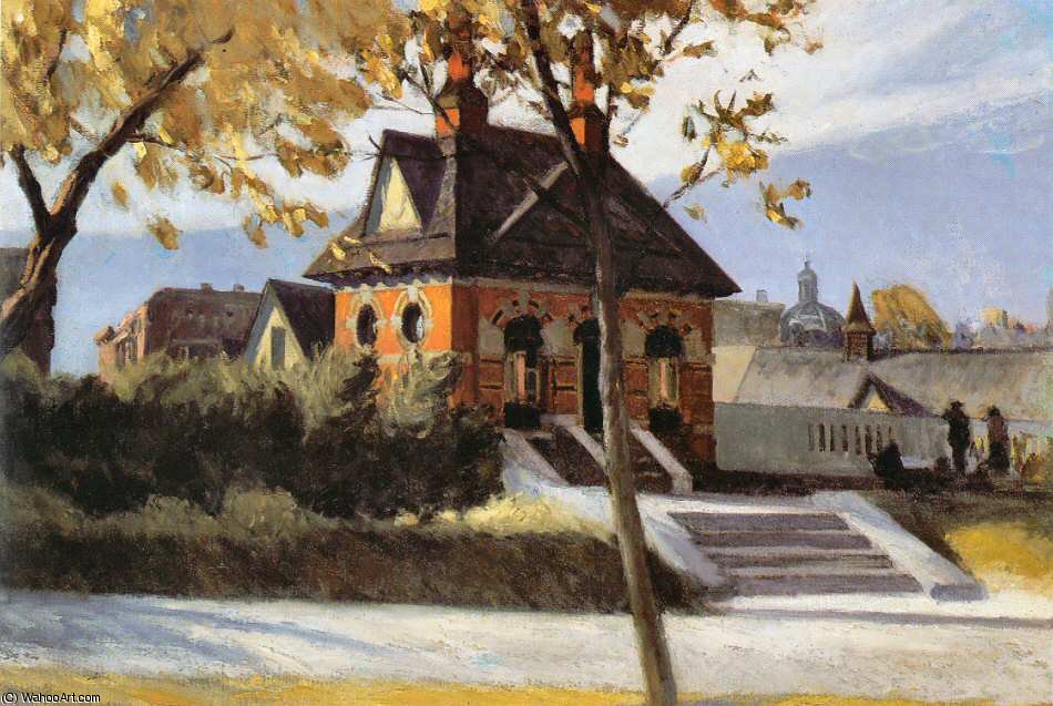 Small Town Station — Edward Hopper