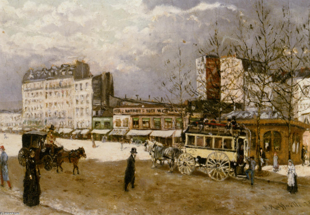 Place Blanche Boulevard Clichy — Jean-françois Raffaelli