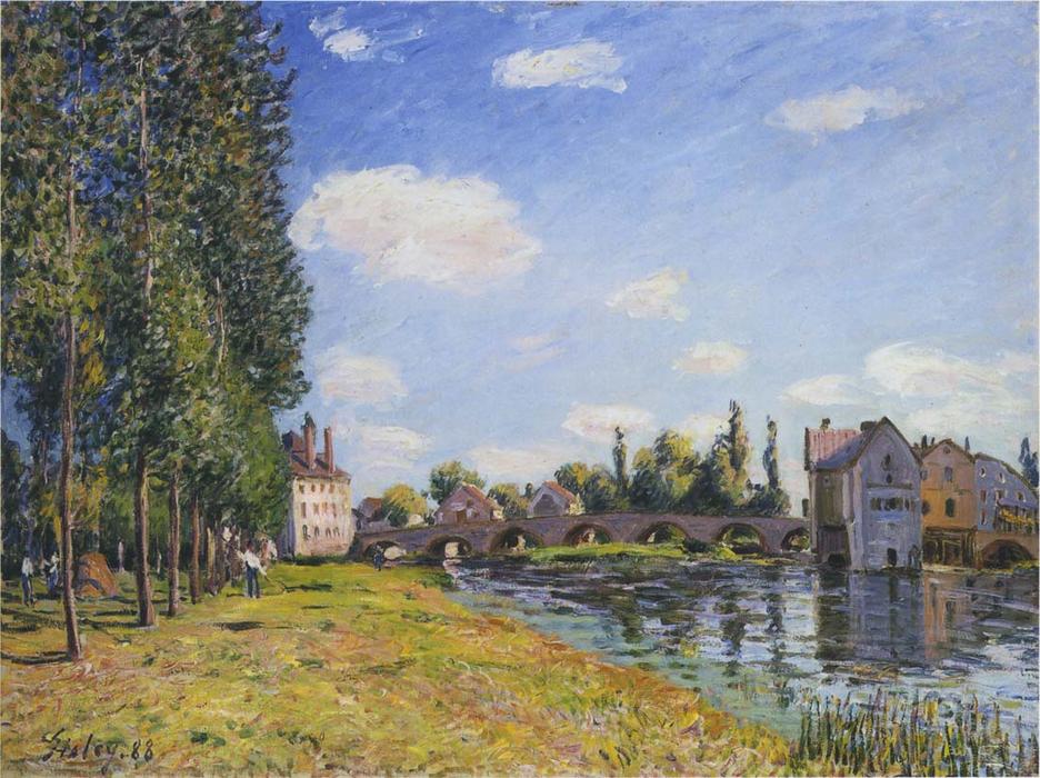 Pont Moret In Summer — Alfred Sisley