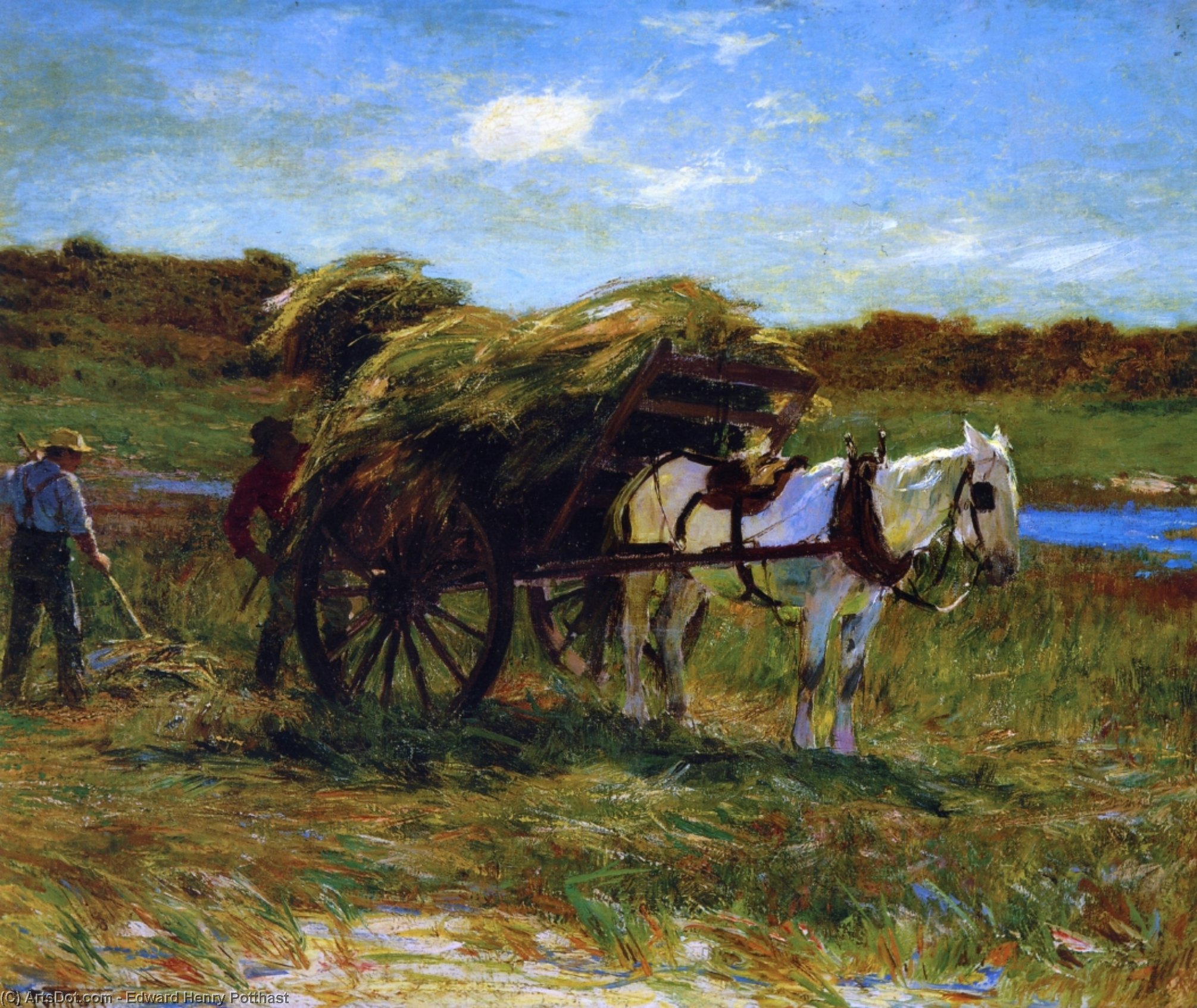 In The Salt Marshes — Edward Henry Potthast
