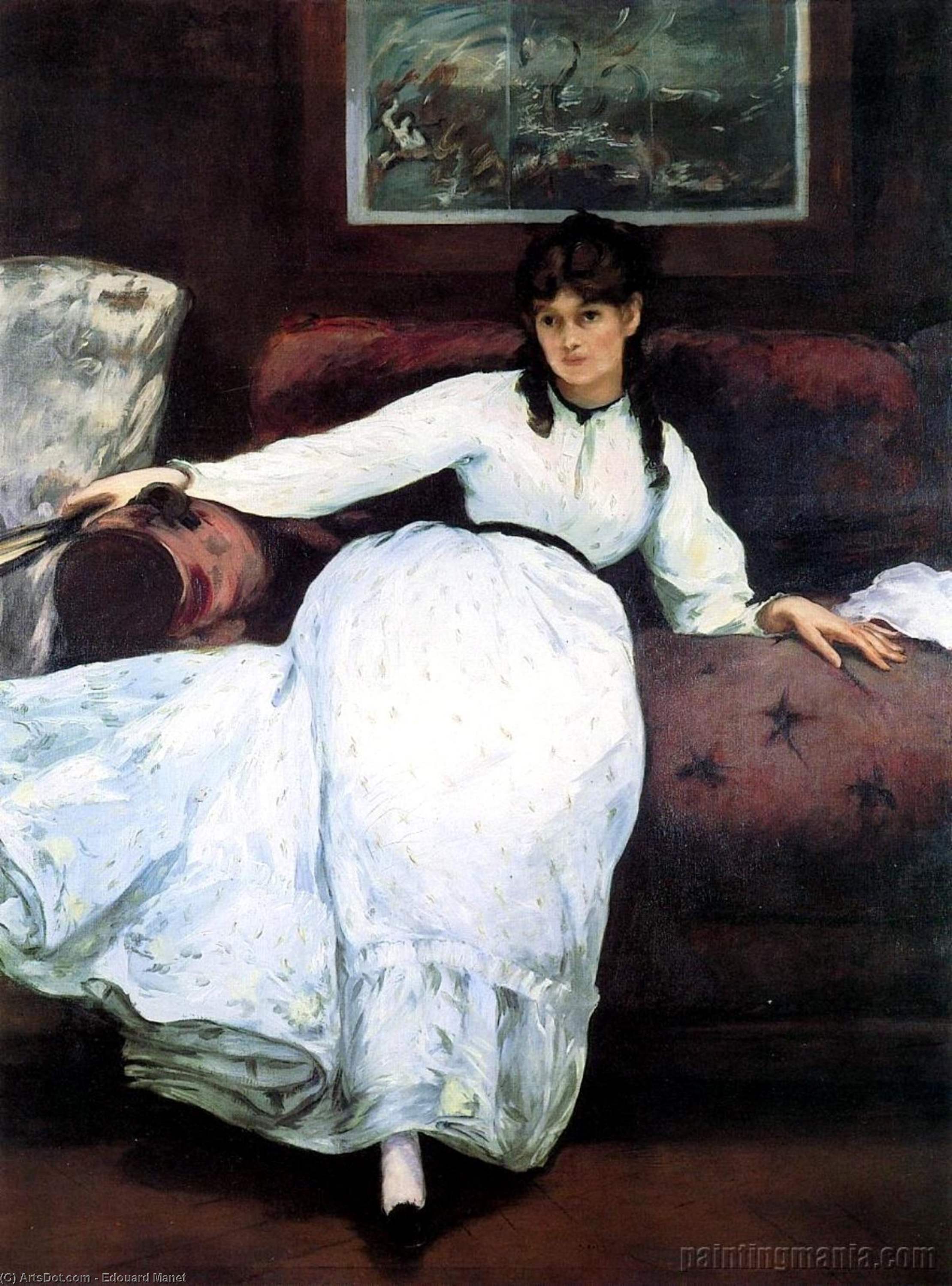 The Rest, Portrait Of Berthe Morisot — Édouard Manet