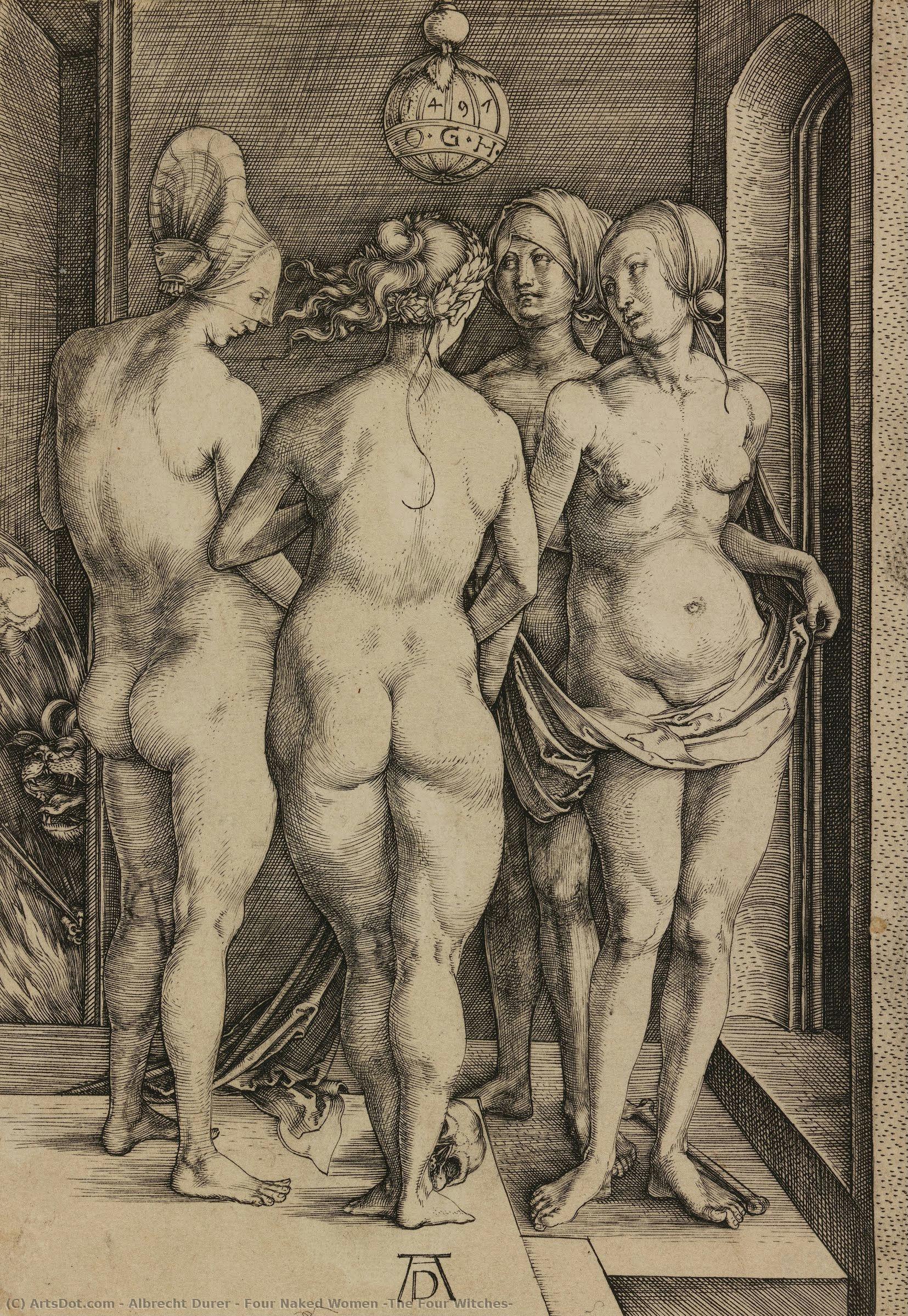 Four Naked Women (the Four Witches) — Albrecht Dürer