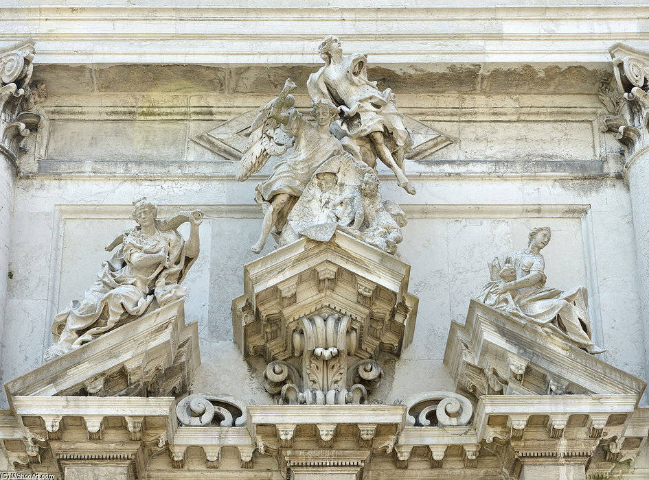 Dettaglio Della Facciata Della Chiesa Di San Stae A Venezia — Giuseppe Torretti