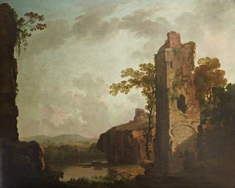 Landscape With A Ruined Tower — George Barret The Elder