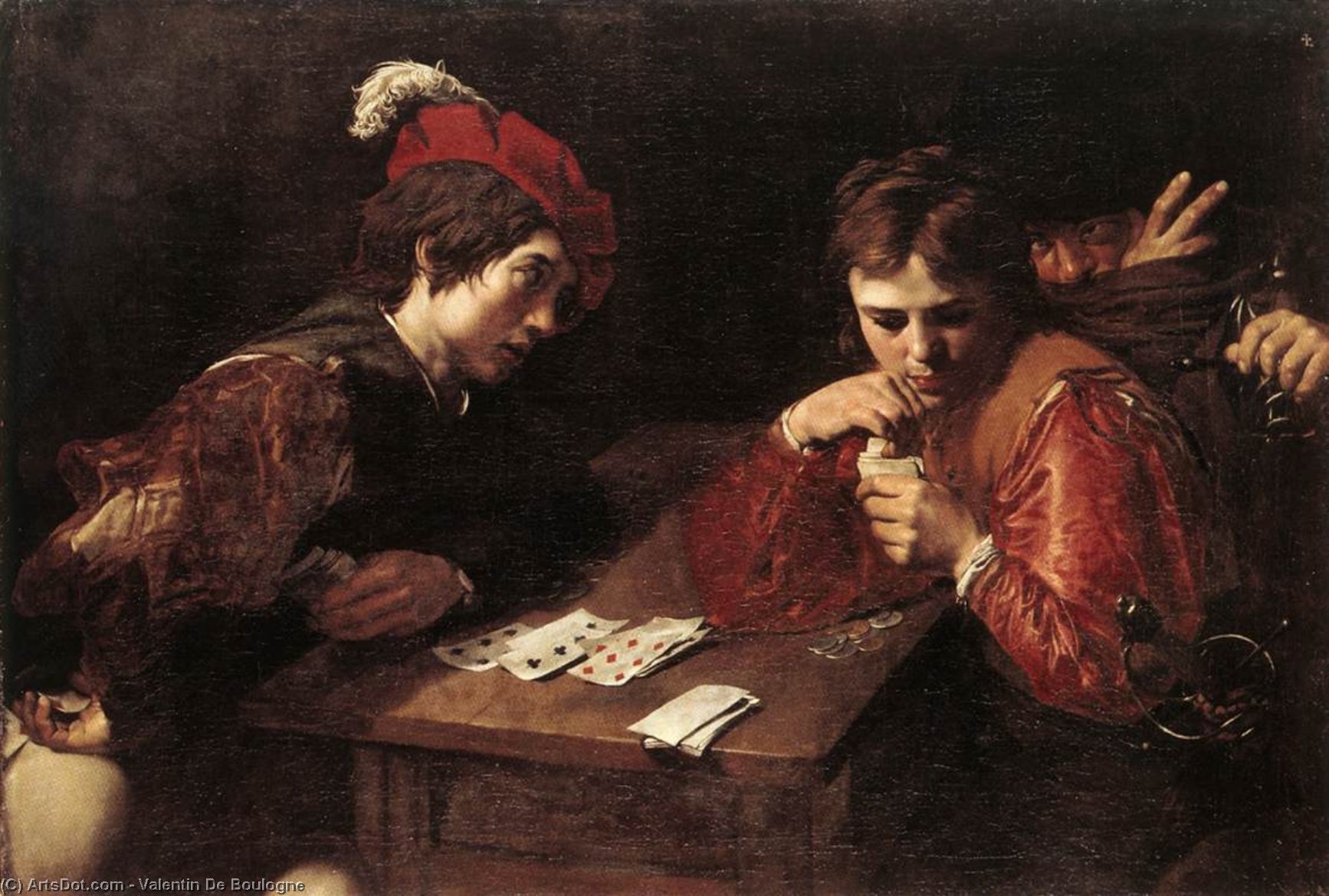 Card-sharpers — Valentin De Boulogne
