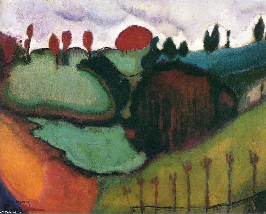 Landscape, Study For 'paradise' — Marcel Duchamp