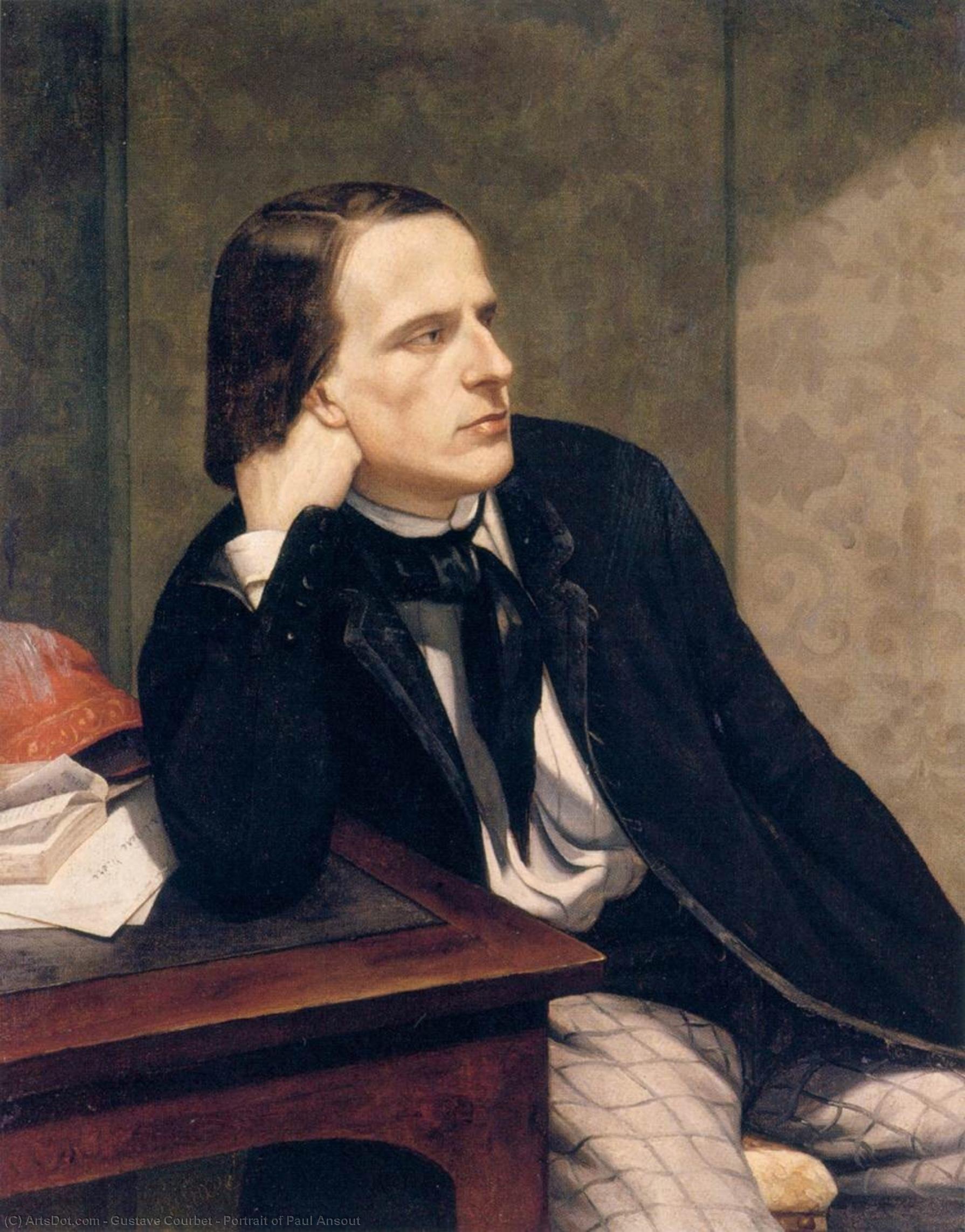 Portrait Of Paul Ansout — Gustave Courbet