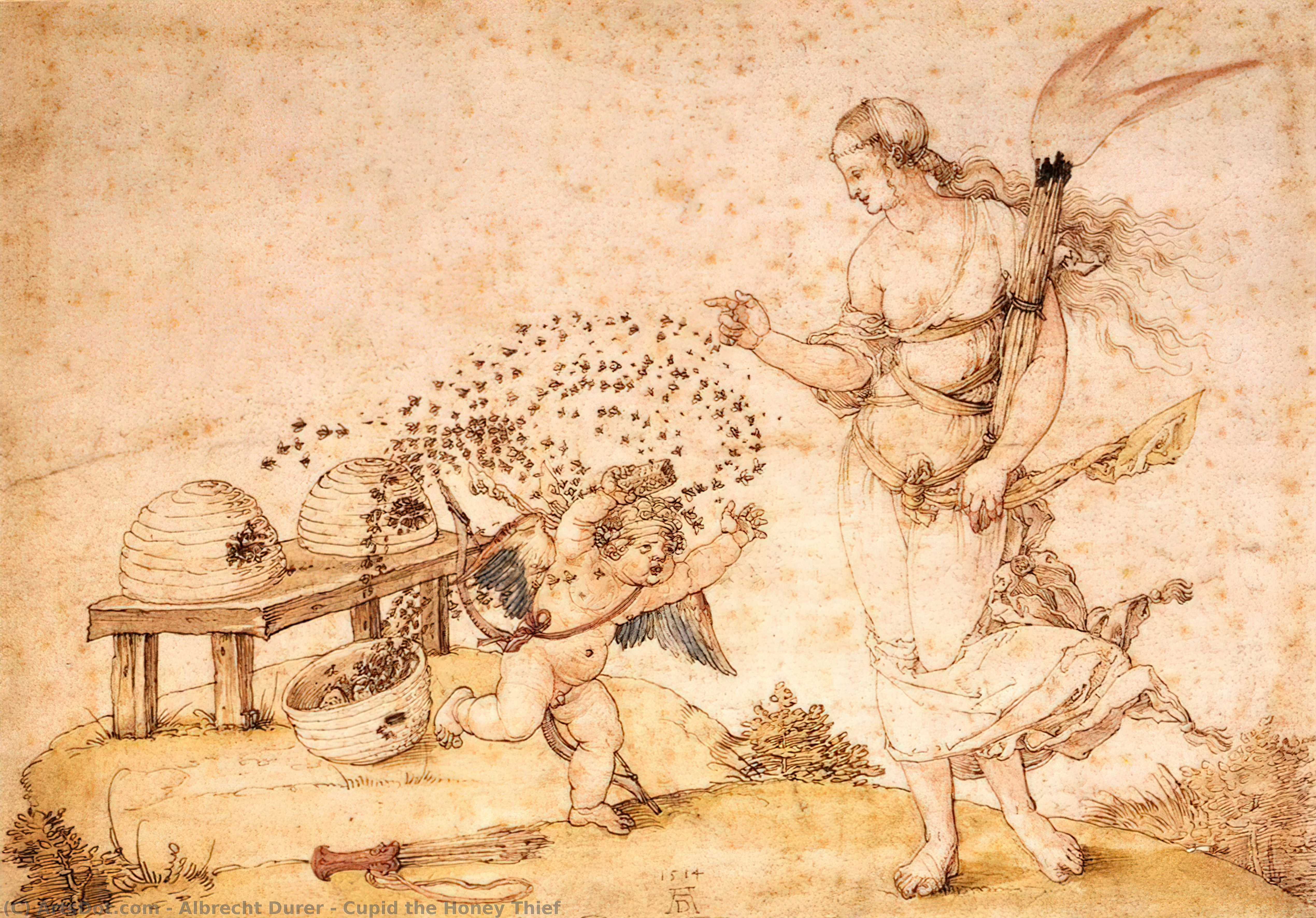 Cupid The Honey Thief — Albrecht Dürer