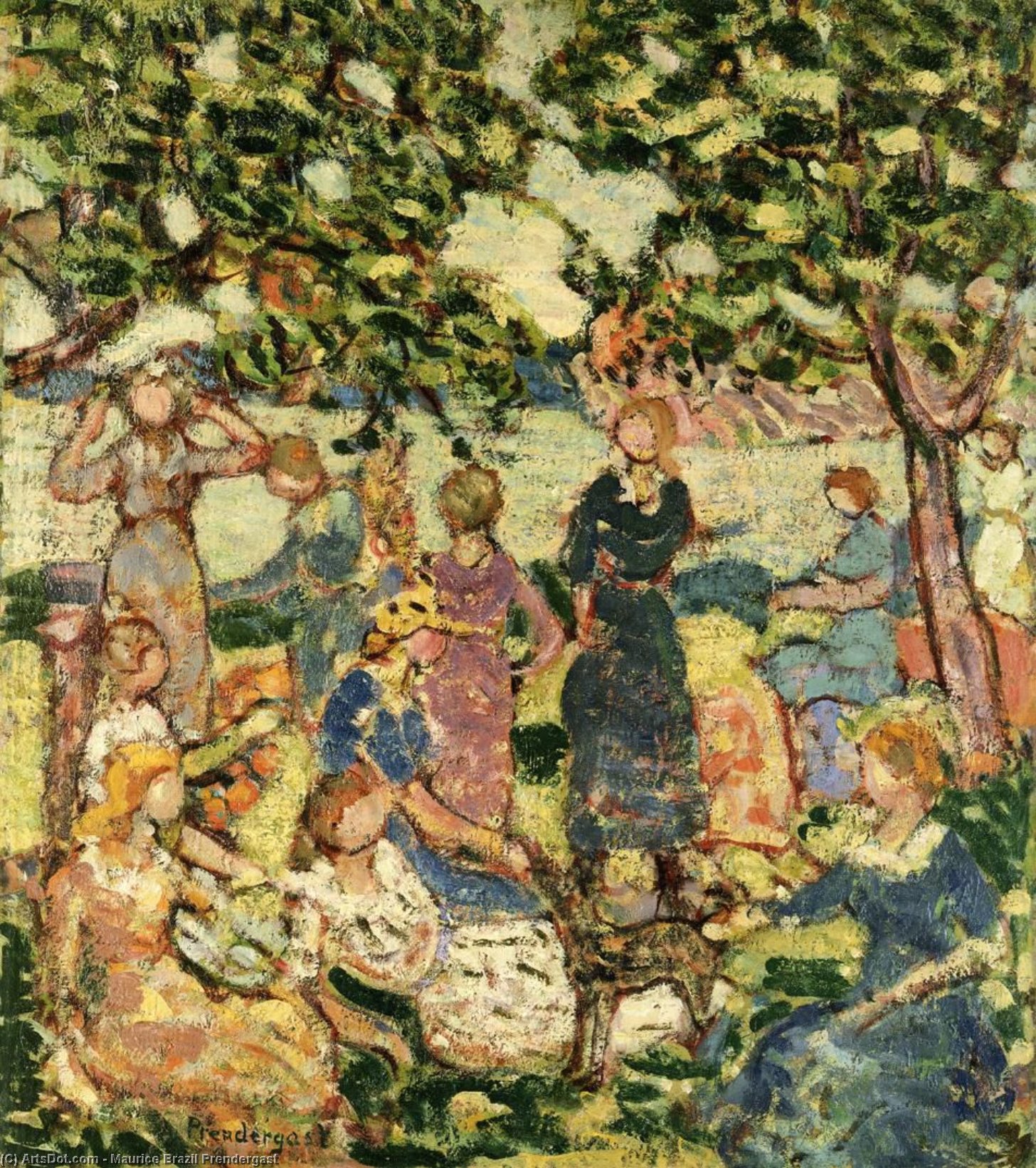 Picnic By The Inlet — Maurice Brazil Prendergast