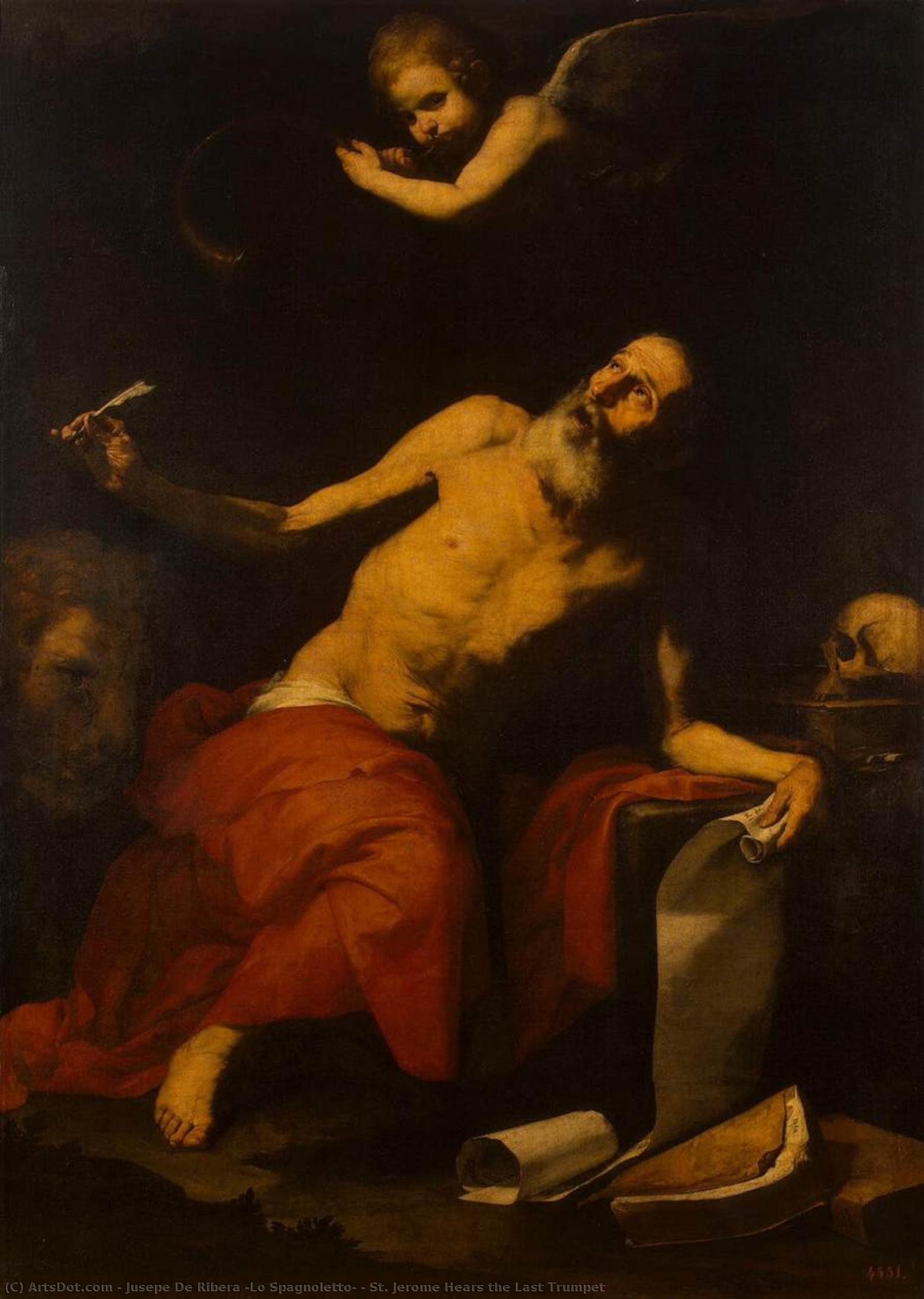 St. Jerome Hears The Last Trumpet — Jusepe De Ribera