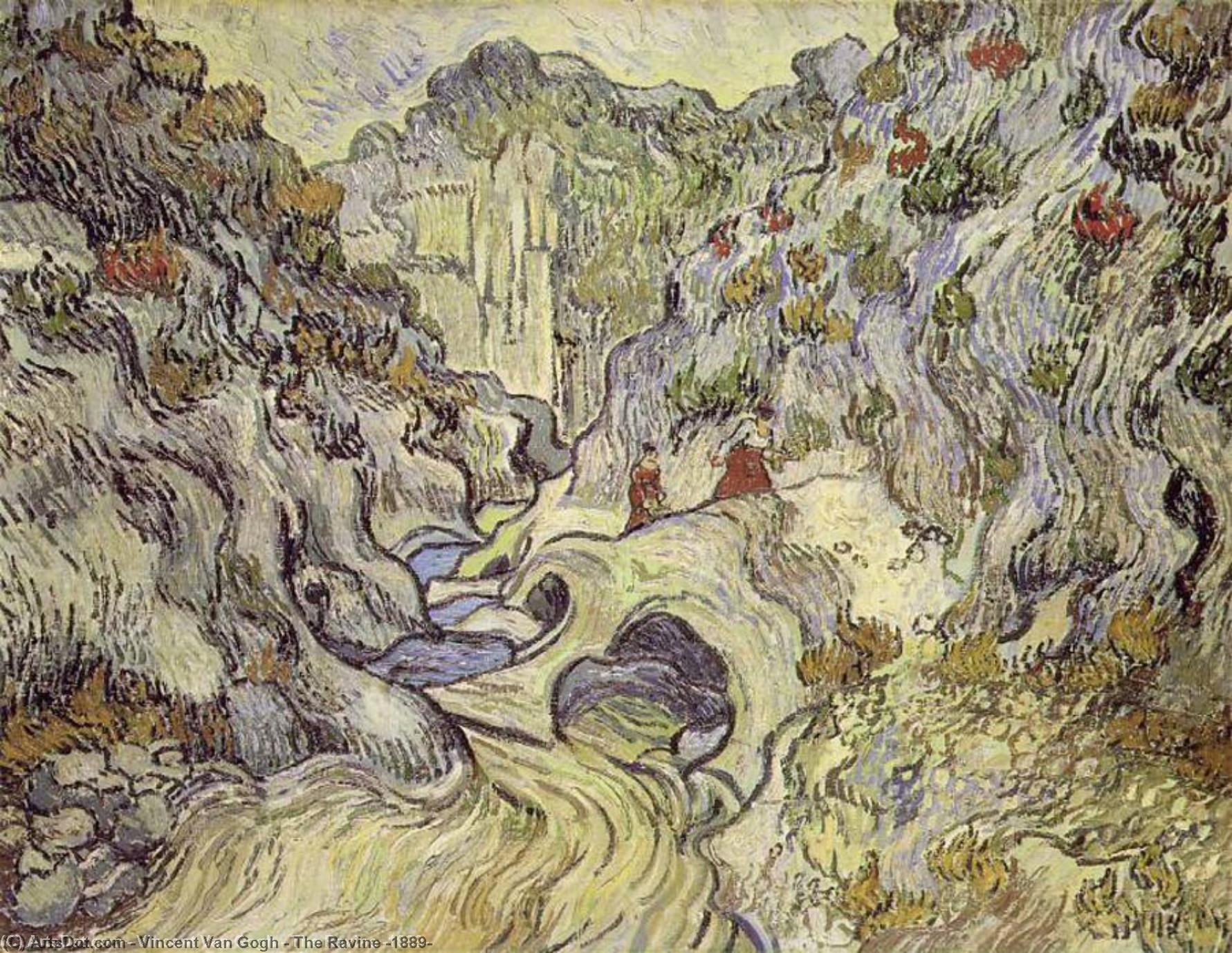 The Ravine [1889] — Vincent Willem Van Gogh