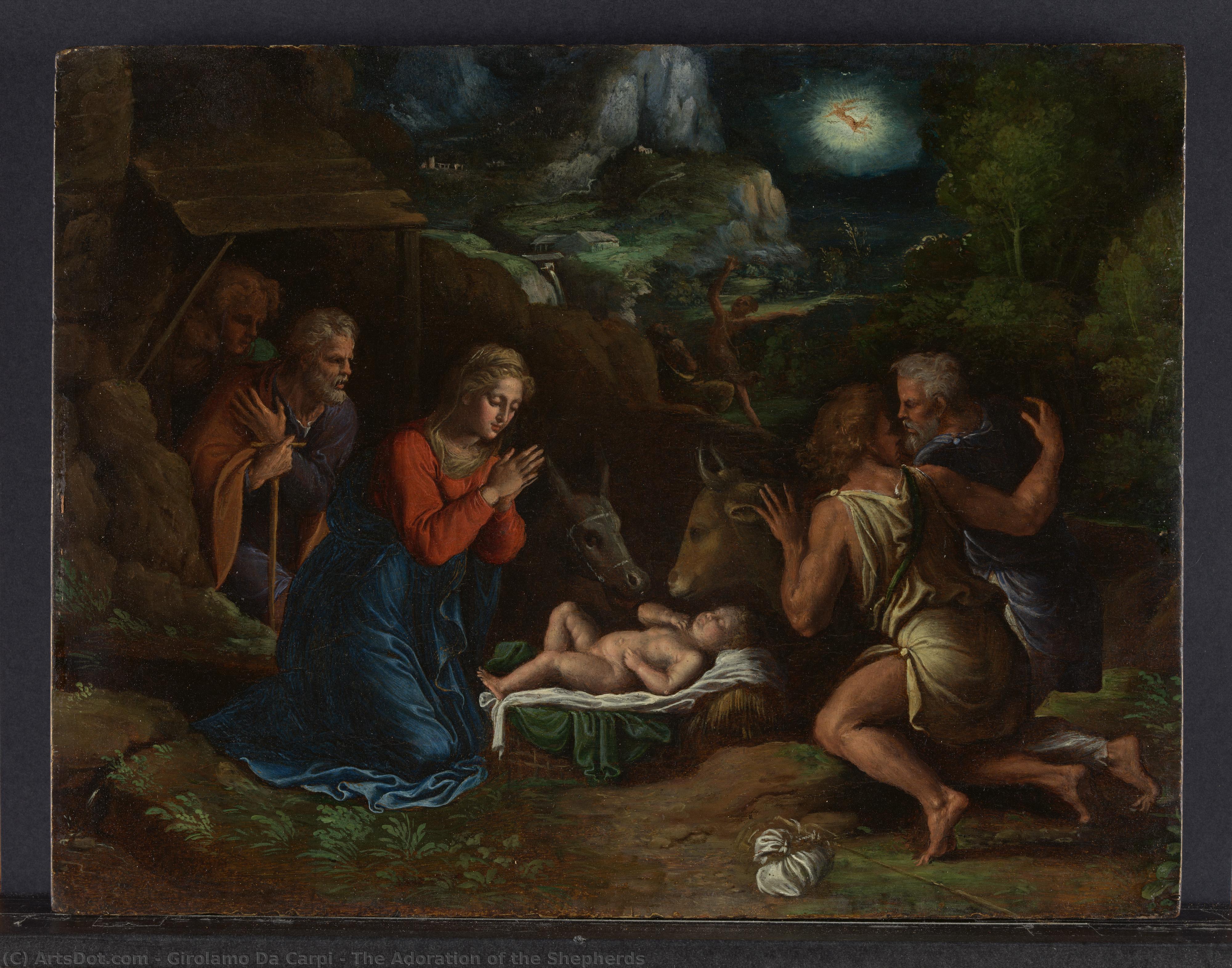 The Adoration Of The Shepherds — Girolamo Da Carpi
