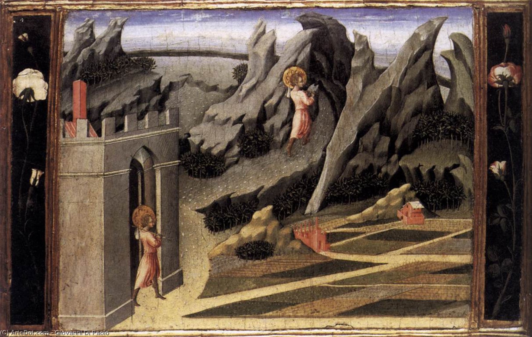 St John The Baptist Goes Into The Wilderness — Giovanni Di Paolo