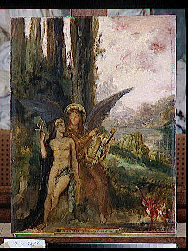 La Vie De L'humanité L'age D'argent, Hésiode Et Orphée. Hésiode. Le Matin. L'inspiration — Gustave Moreau