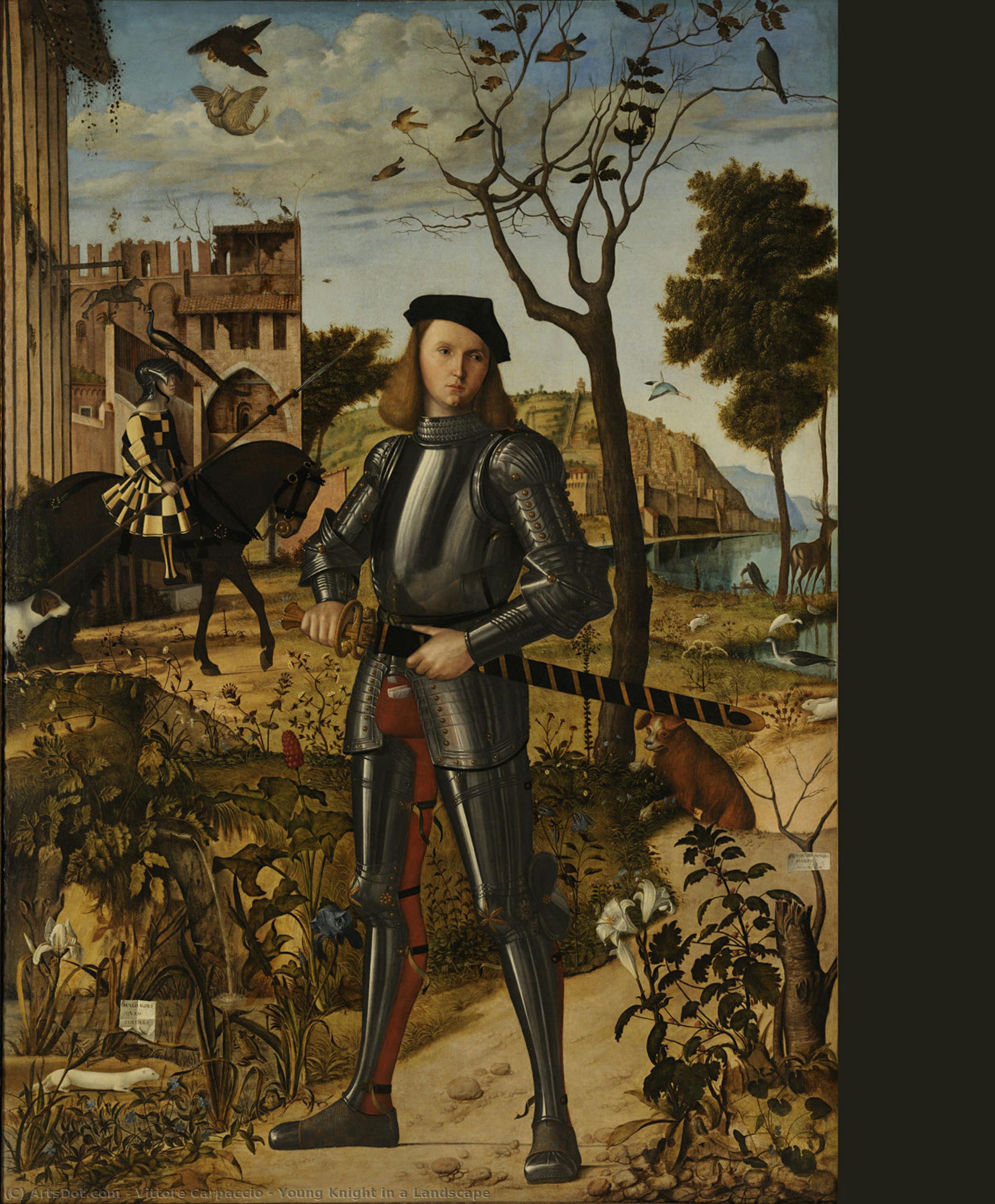 Young Knight In A Landscape — Vittore Carpaccio