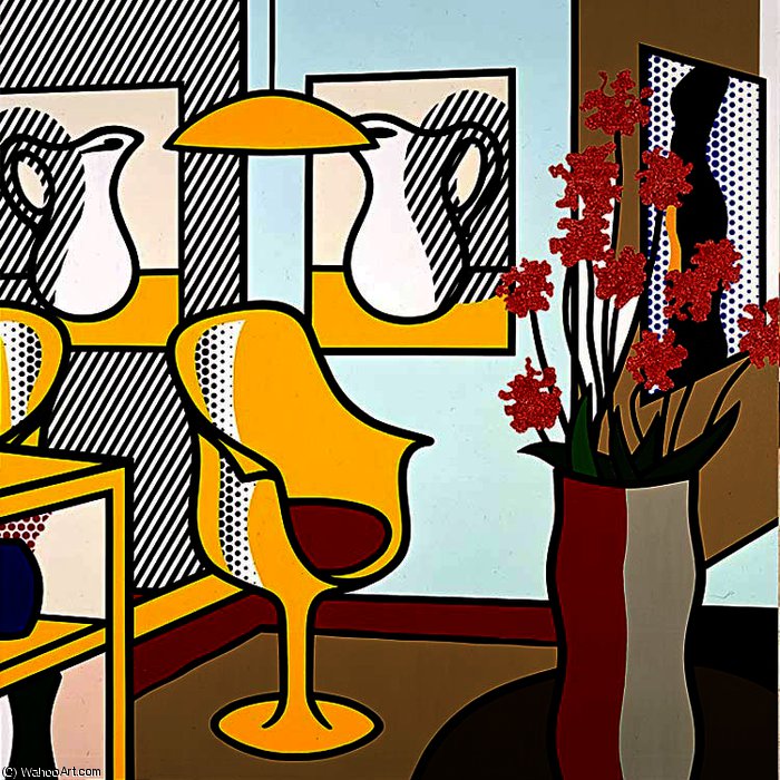 Interior With Yellow Chair — Roy Lichtenstein