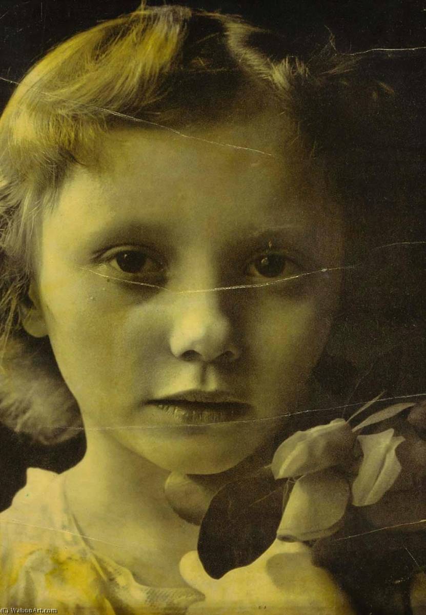 Untitled (girl With Gardenias) — Joseph Cornell