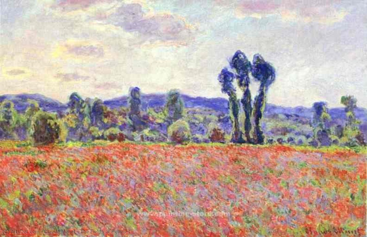The Fields Of Poppies — Claude Monet