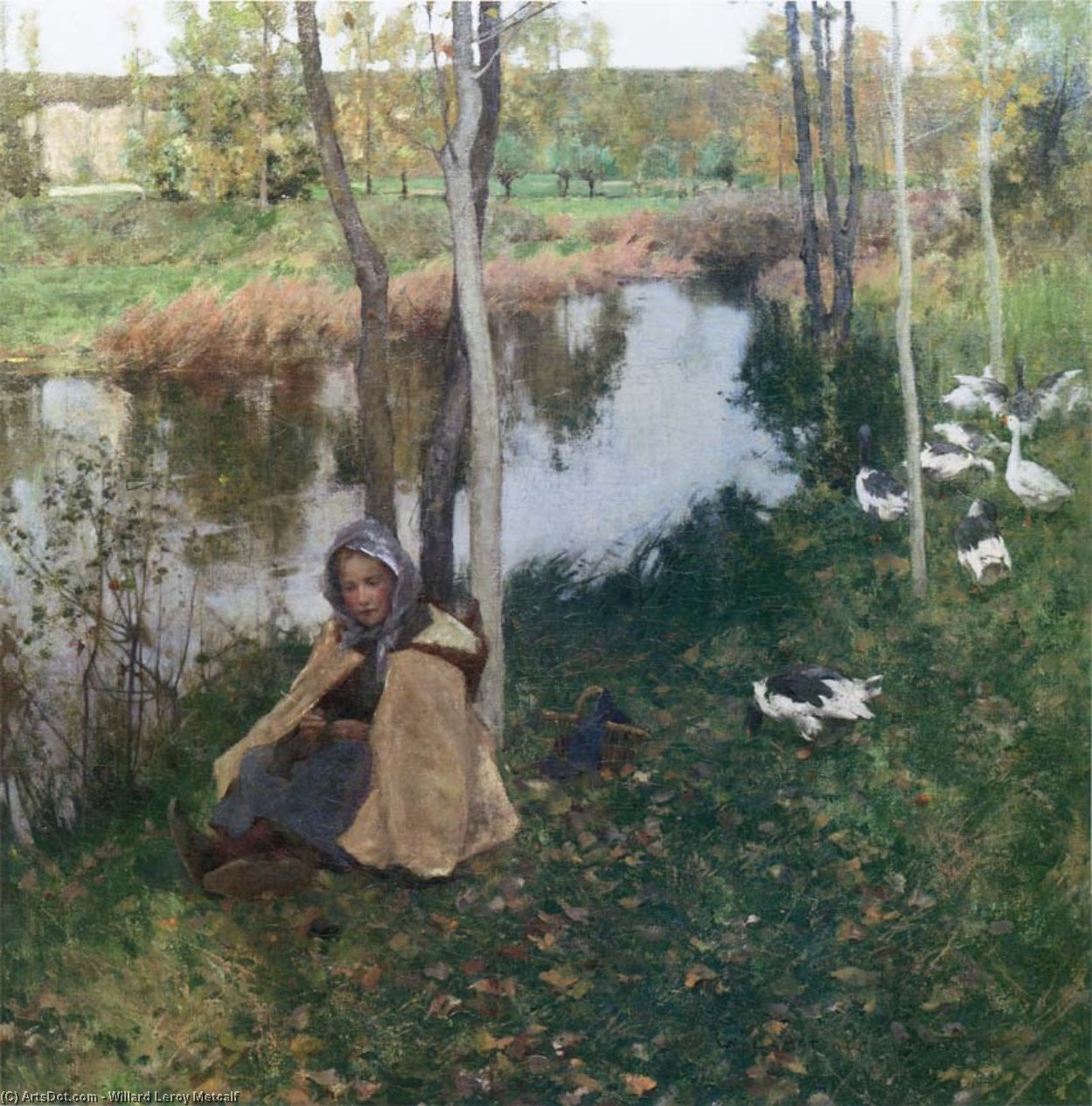 Goose Girl — Willard Leroy Metcalf