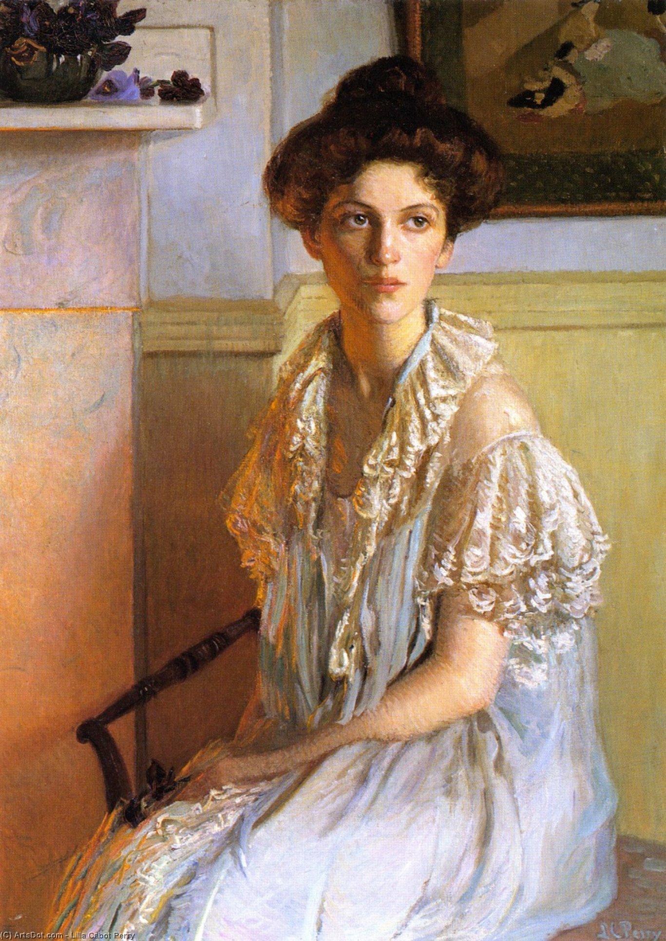 Lady With A Bowl Of Violets — Lilla Cabot Perry