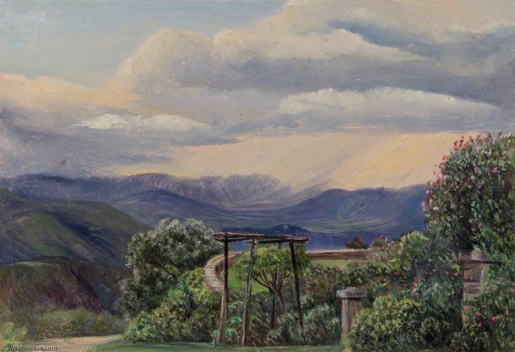 From Lady Ramsay's Garden, Binsur, Kumaon, India — Marianne North