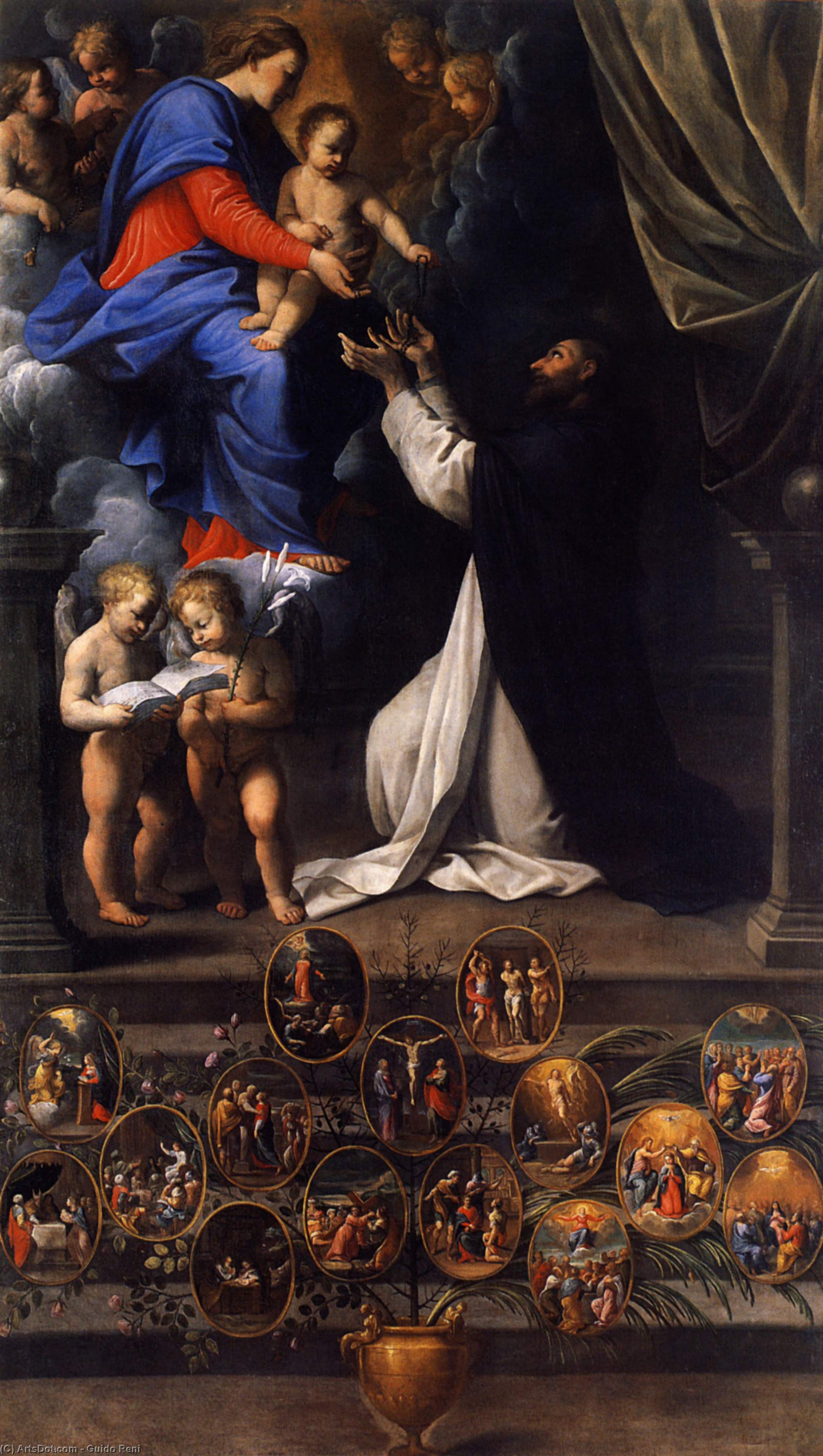 Rosary Madonna — Reni Guido (le Guide)
