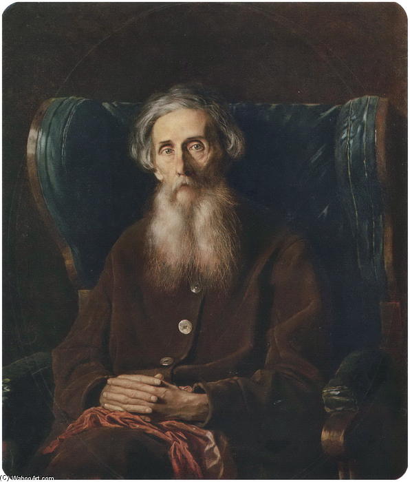 Portrait Of The Author Vladimir Dahl — Vasily Grigoryevich Perov