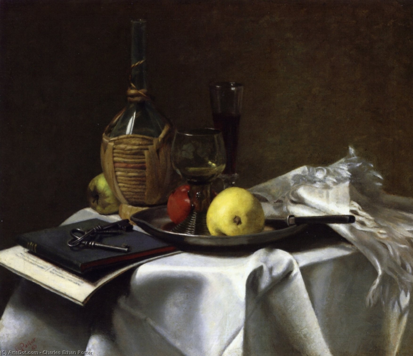 Still Life With Pears And Cask — Charles Ethan Porter