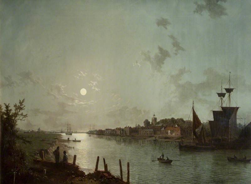 Scene On The Thames — Henry Pether