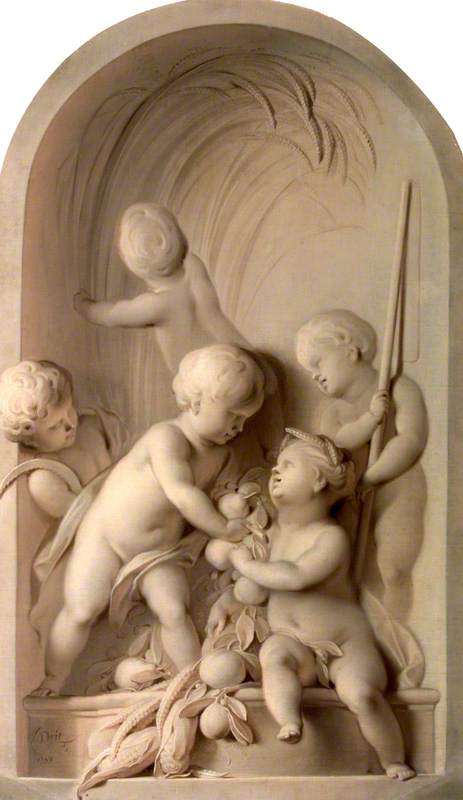 Putti Enacting An Allegory Of Summer — Jacob De Wit