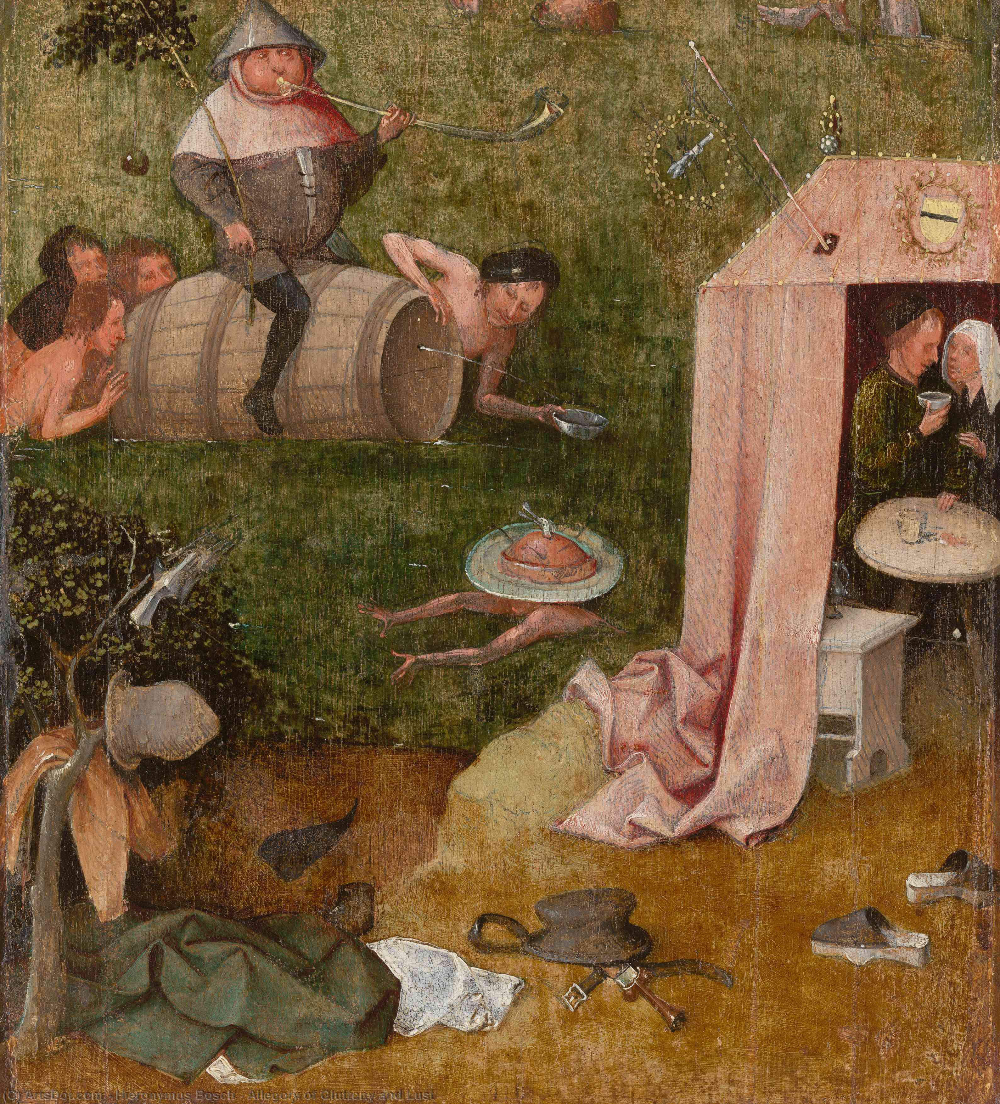 Allegory Of Gluttony And Lust — Hieronymus Bosch