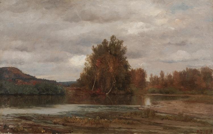 Gray Day On The Esopus — Jasper Francis Cropsey