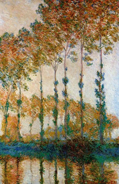 Poplars On The Banks Of The Epte, Autumn — Claude Monet