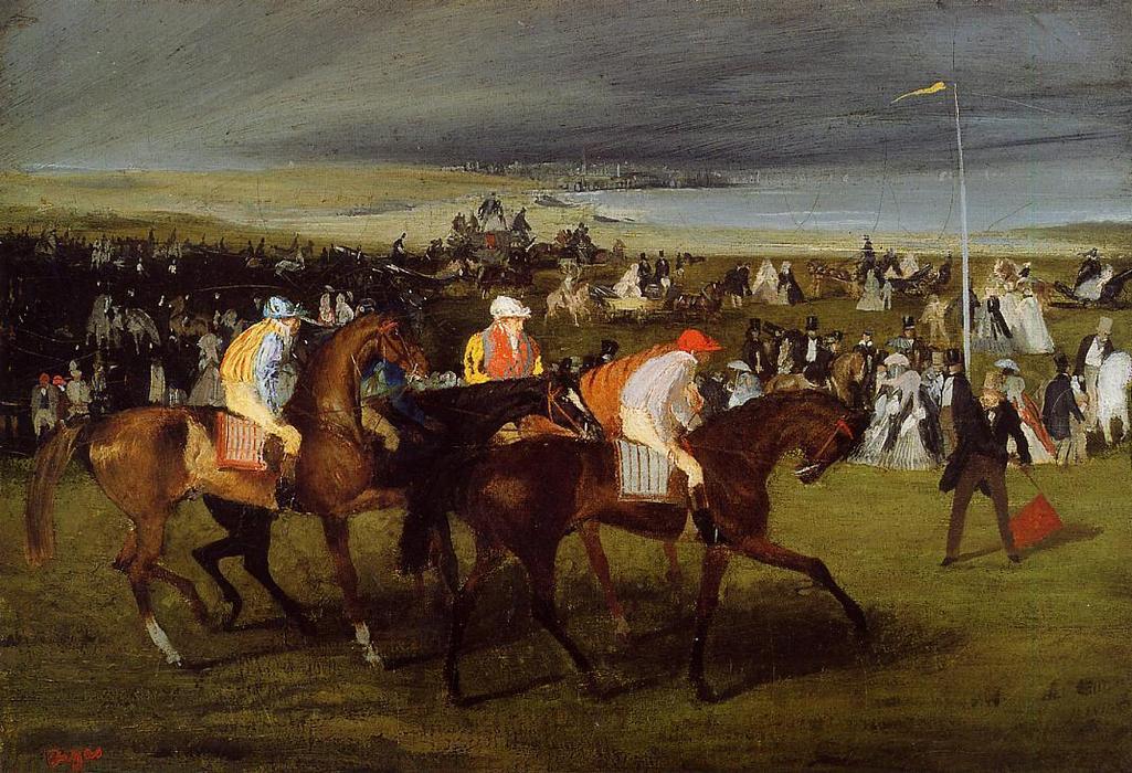 At The Races. The Start — Edgar Degas