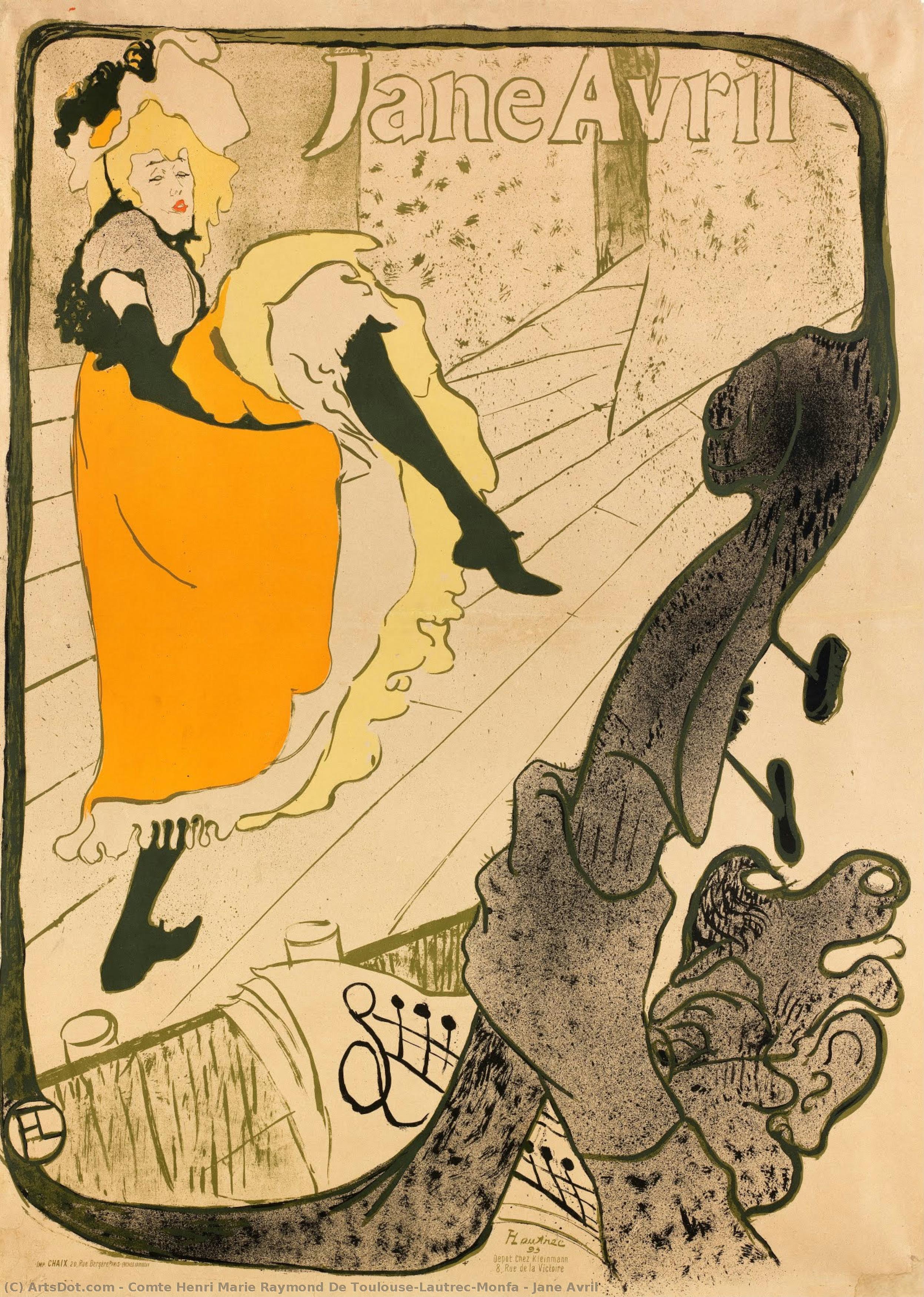 Jane Avril — Henri De Toulouse-lautrec