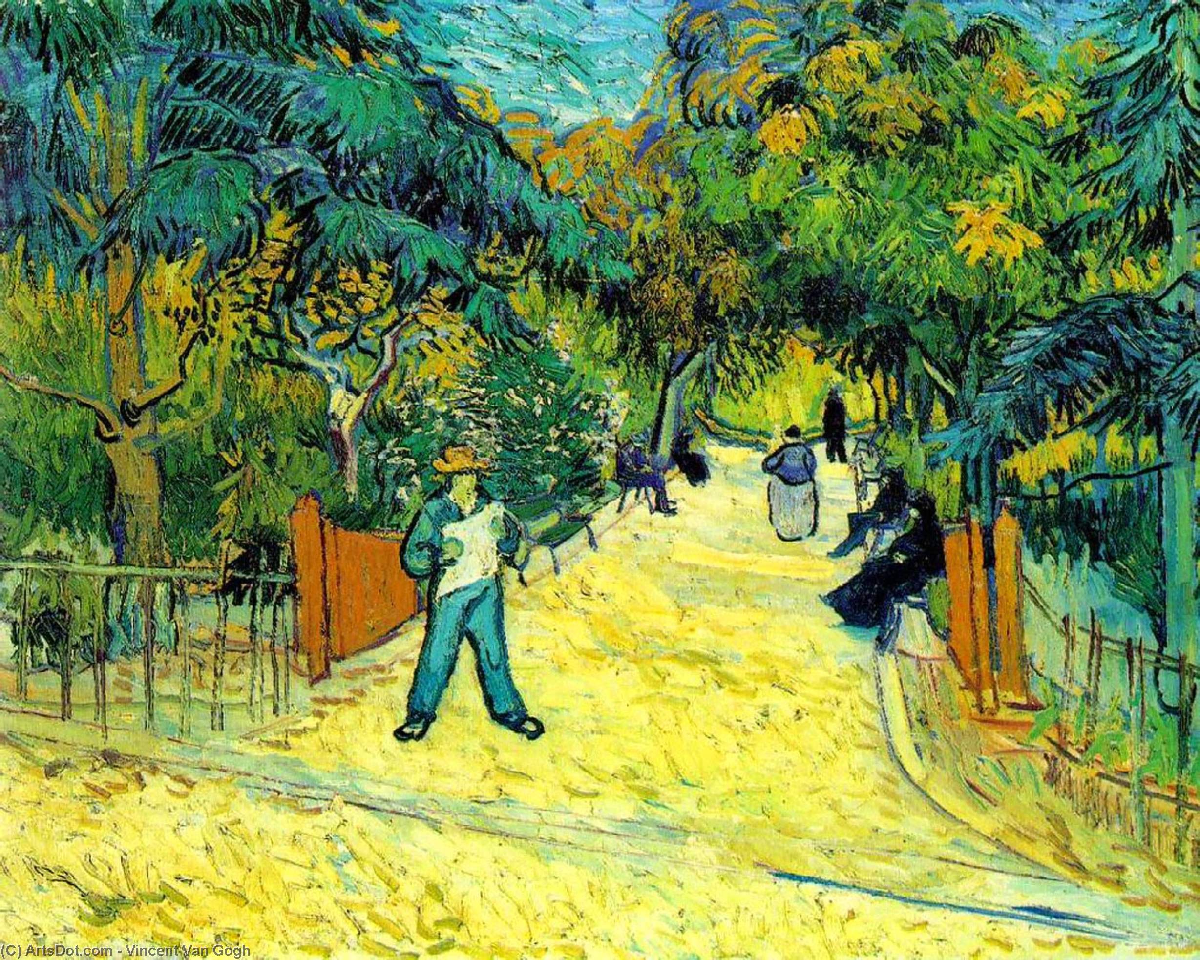 Entrance To The Public Garden In Arles — Vincent Willem Van Gogh