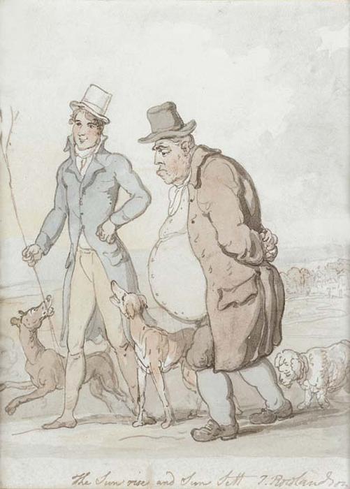 The Sunrise And Sunset — Thomas Rowlandson