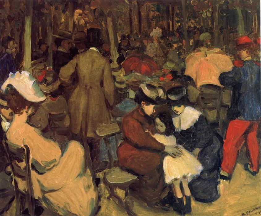 Figures In A Park, Paris — William James Glackens