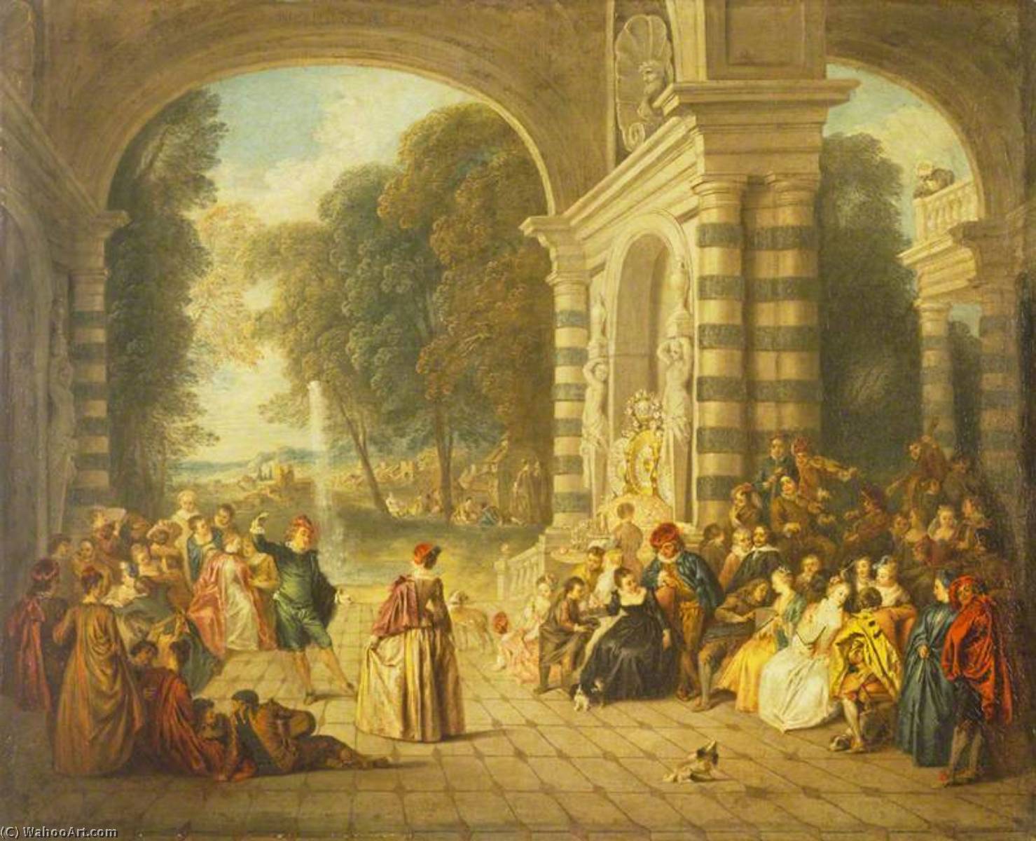 Les Plaisirs Du Bal (after Jean Antonie Watteau) — Jean-baptiste Pater
