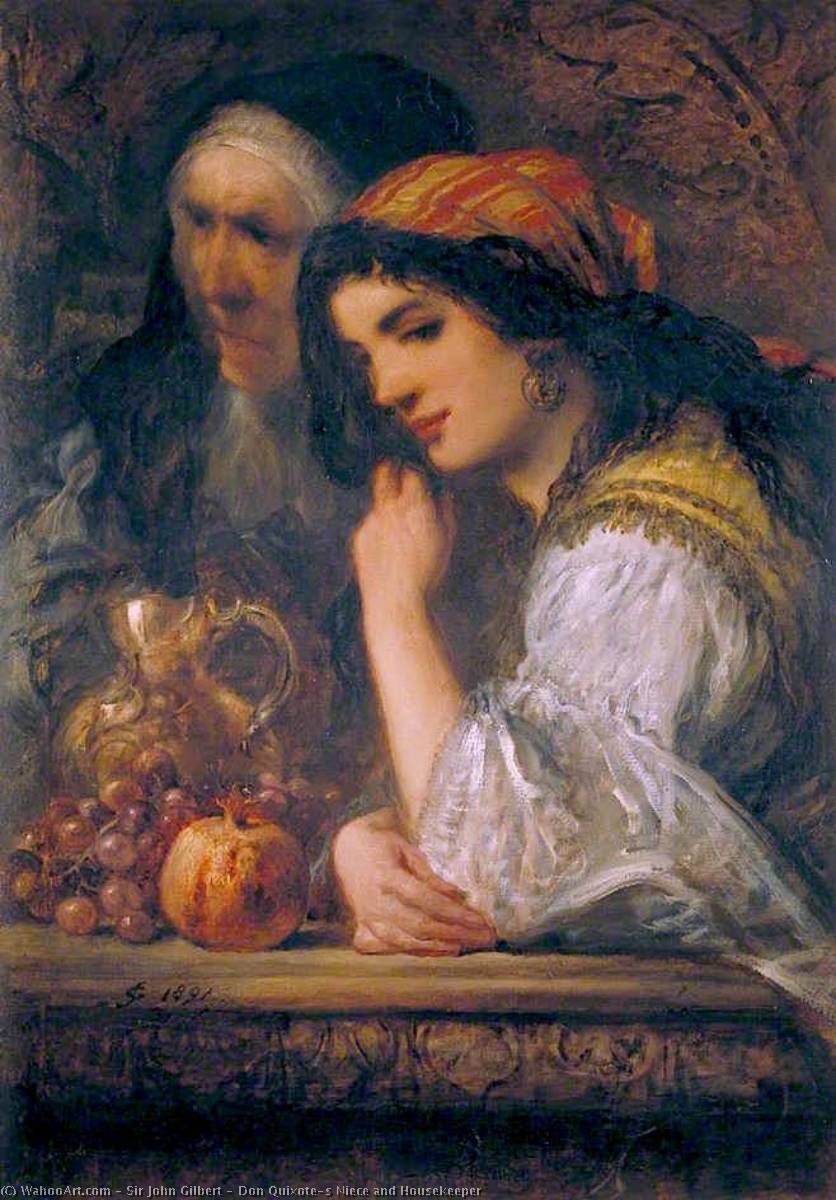 Don Quixote's Niece And Housekeeper — John Gilbert