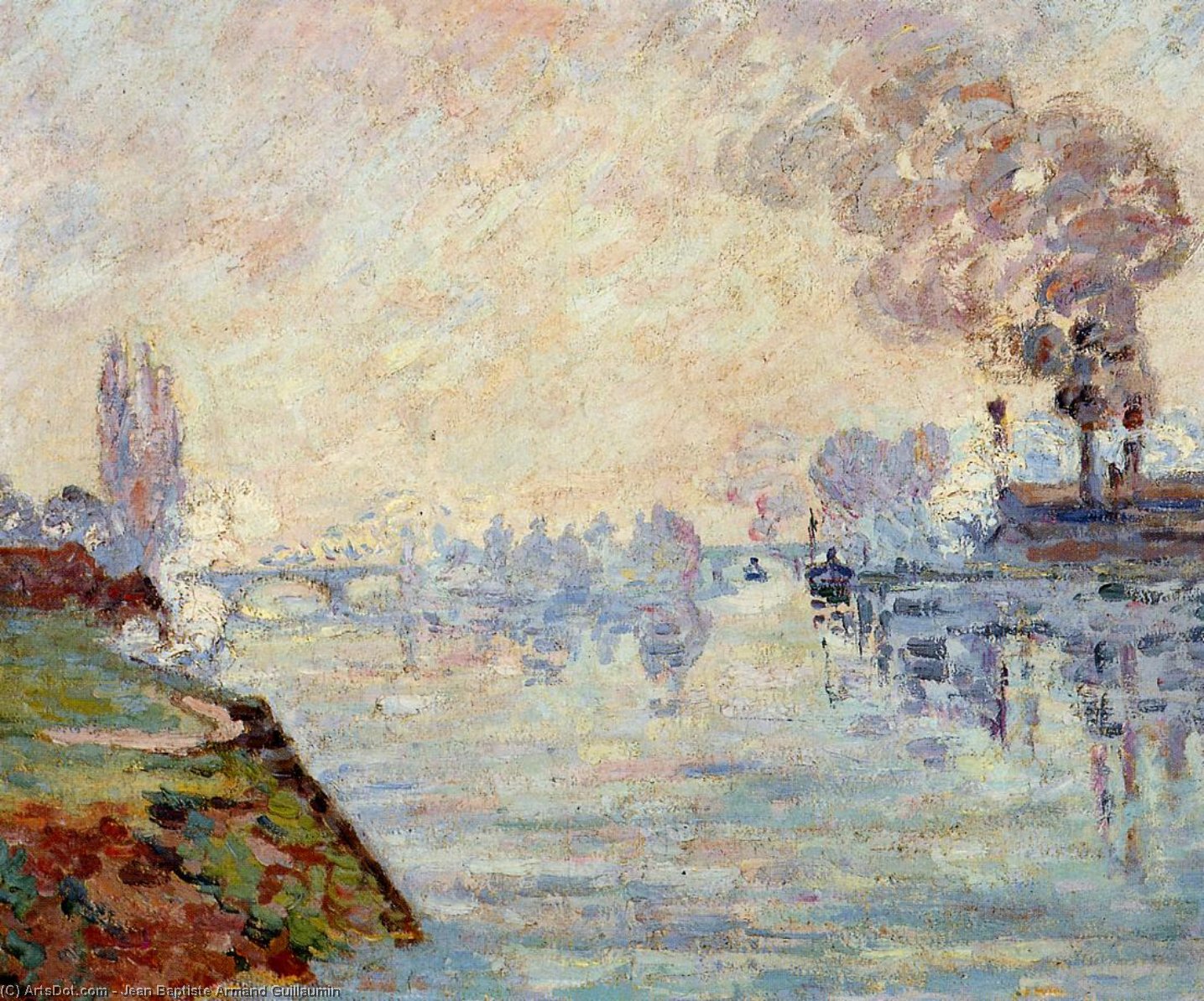 Landscape In The Vicinity Of Rouen — Ferdinand Guillaumin