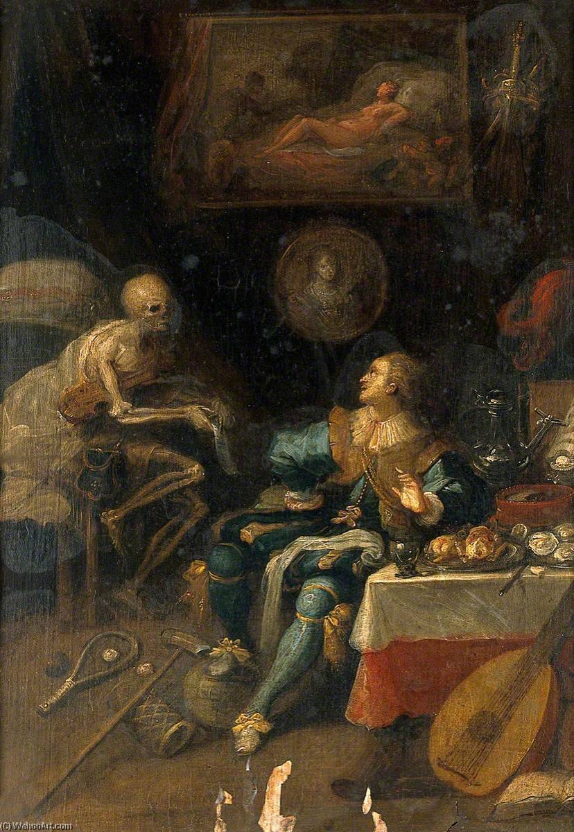 A Voluptuary Surprised By Death — Frans Iii Francken