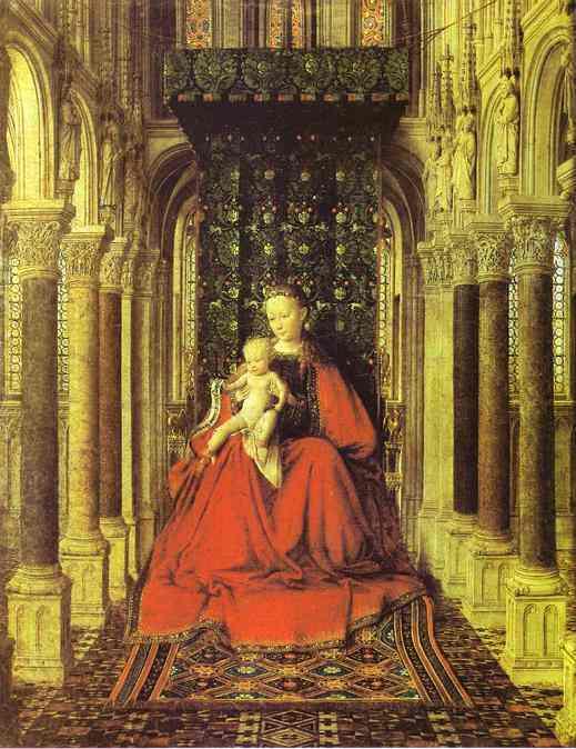 The Virgin And Child In A Church — Jan Van Eyck