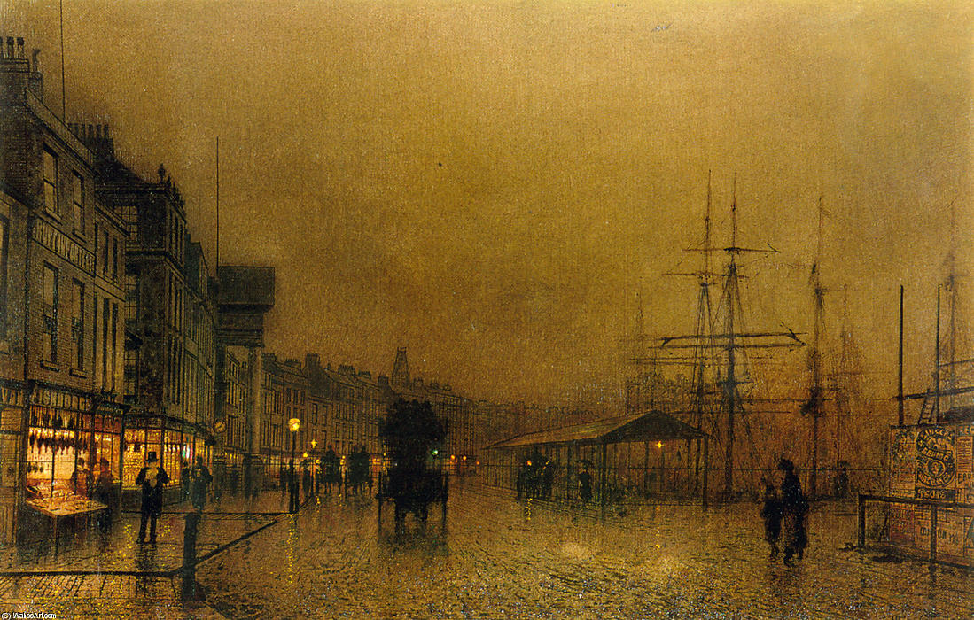 Salthouse Dock, Liverpool — John Atkinson Grimshaw