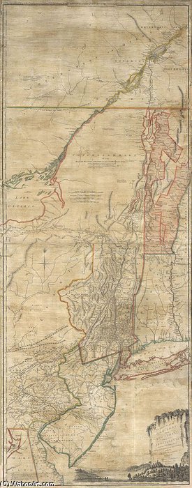 The Provinces Of New York — Thomas Jefferys