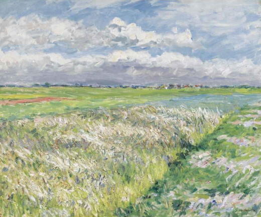 Fields, Plain Of Gennevilliers — Gustave Caillebotte
