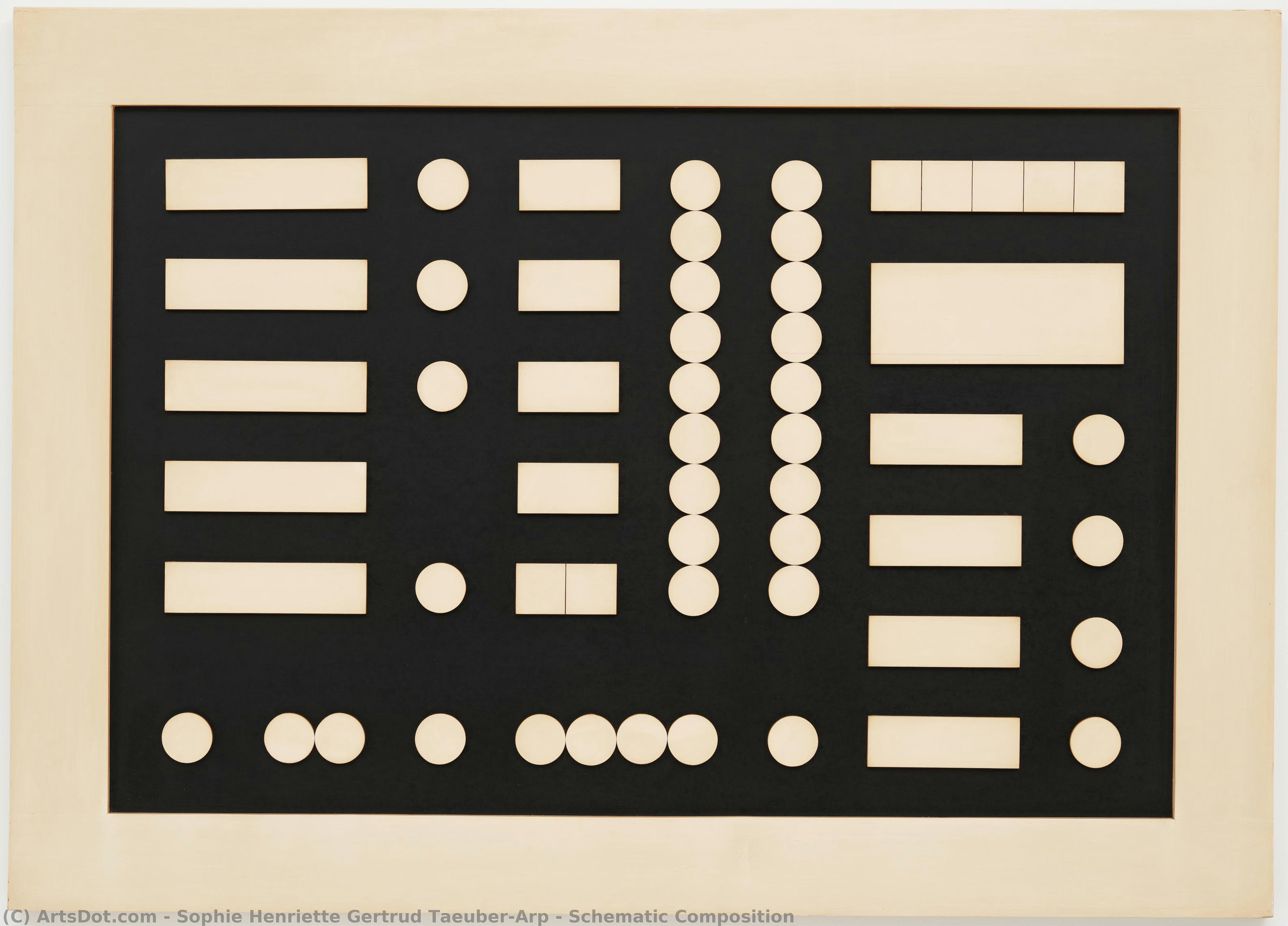 Schematische Komposition — Sophie Taeuber-arp